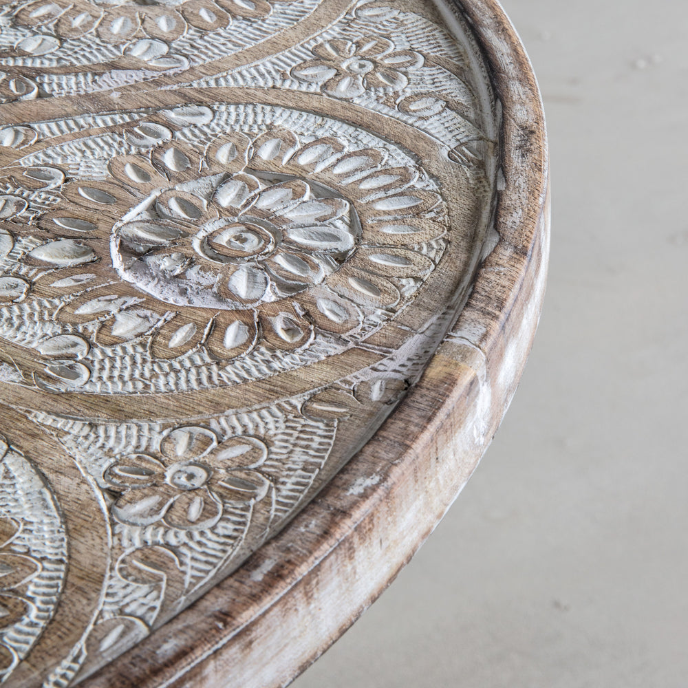 Zen Collection Side Table in White